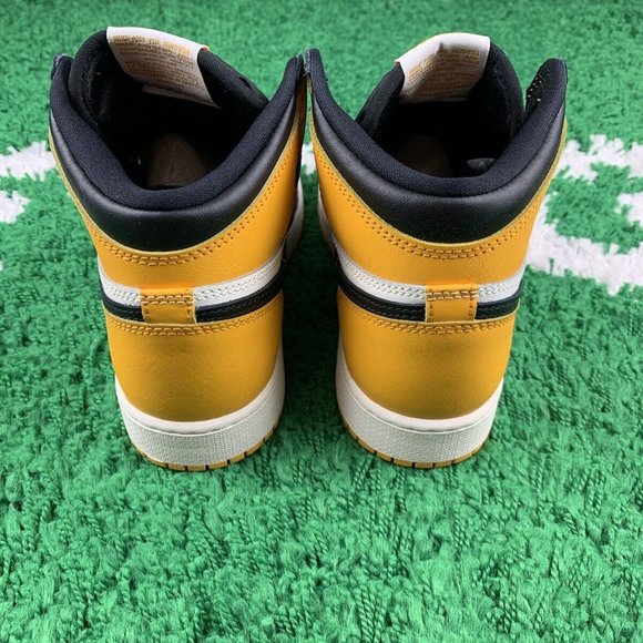 Air Jordan 1 Retro High OG GS Yellow Toe size 5.5Y Women’s size 7 NEW 575441-711 - Picture 5 of 12